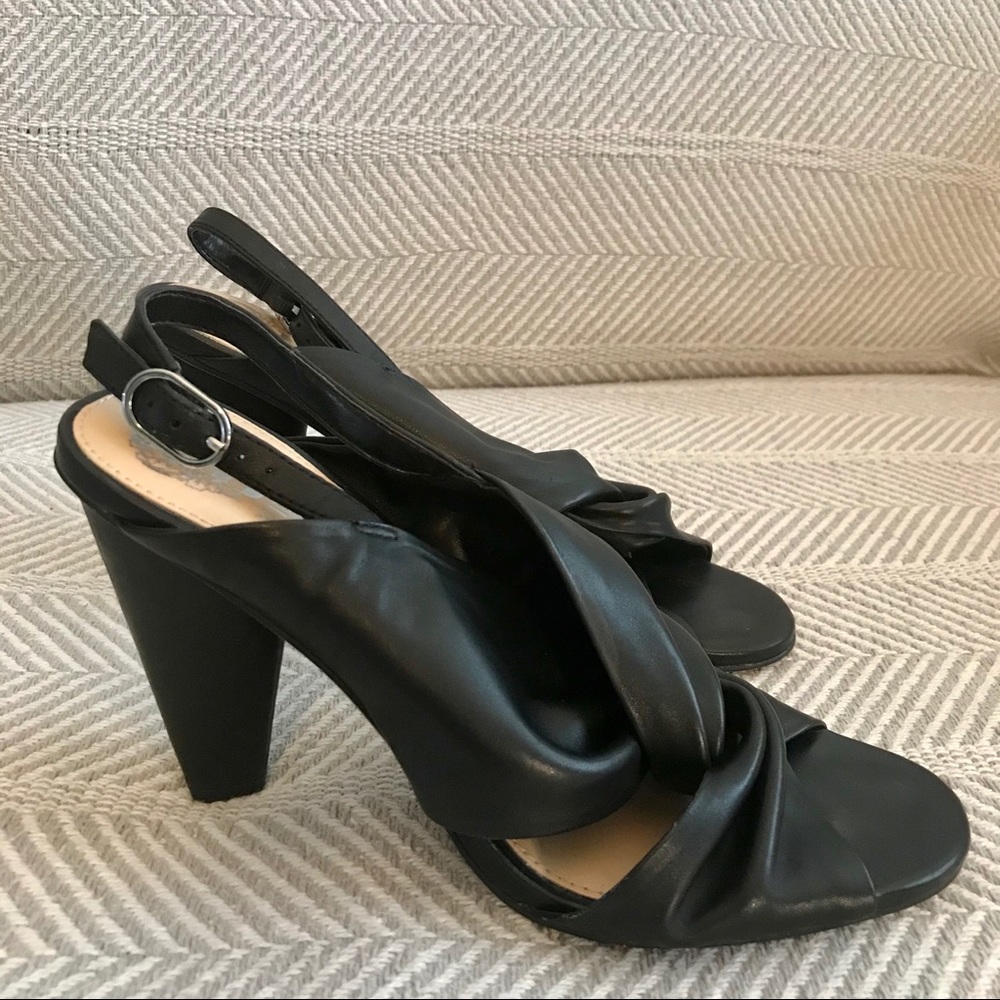 Vince Camuto Black Triangular Heels